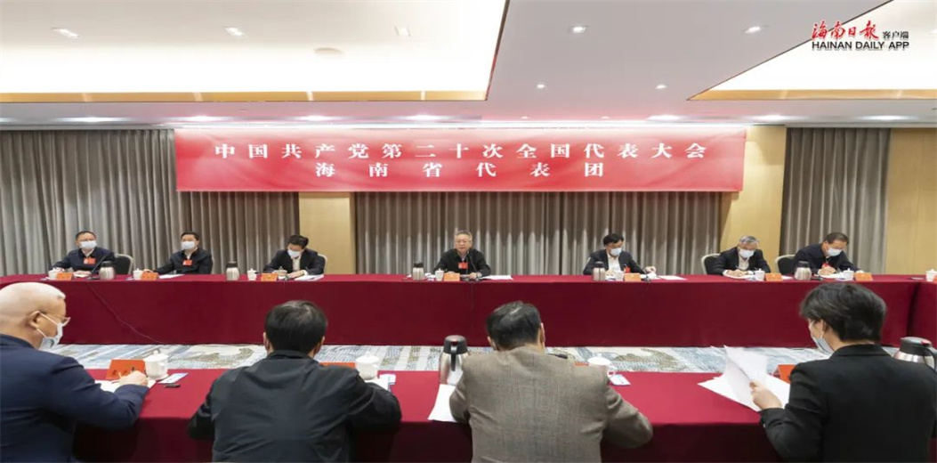 党的二十大海南省代表团举行全体会议
