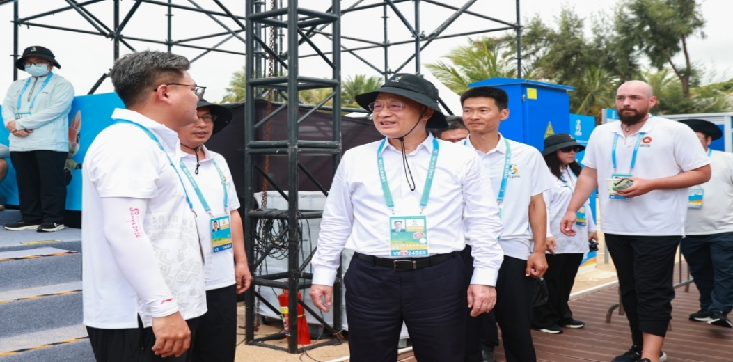 王祺扬调研三亚亚沙会赛事组织保障工作并看望慰问志愿者
